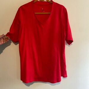 Isaac Mizrah Red Womans Shirt